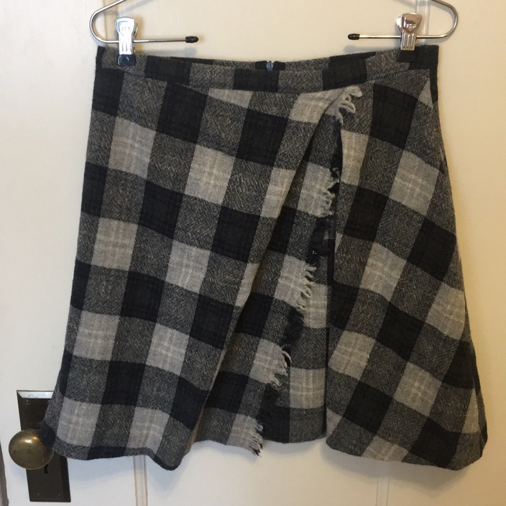 Max Mara plaid virgin wool skirt 🐑